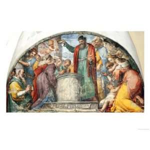  Baptism of Saint Dionysius the Areopagite Giclee Poster 