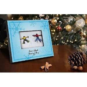    Personalized Le Bleu Snowflake Picture Frame 