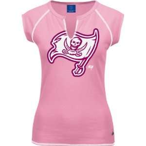 Tampa Bay Buccaneers Womens Pink Ditto Top  Sports 