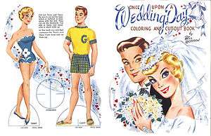 VINTAGE WEDDING DAY COLORING BOOK LZER REPRO  