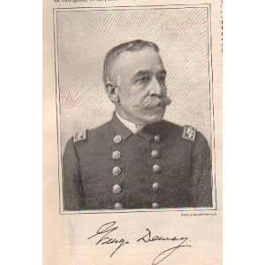  1899 Spanish War Admiral Dewey At Manila Philippines 