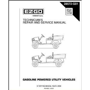  E Z GO 28572G01 2000 Technicians Repair and Service 