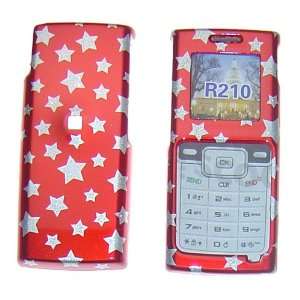  Samsung R210 Red With Silver Stars Crystal Case   Includes 