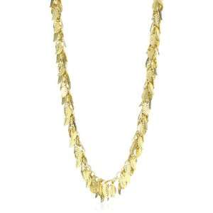  Katie Waltman Jewelry Naturals Long Gold Leaf Chain 