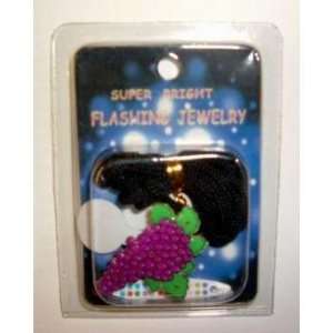   Flashing Led Grapes Magnet And Lanyard Jewelry  Case of 100 Toys