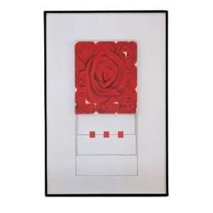  Wall Art Decor   Contemporary Style Bold Red Roses
