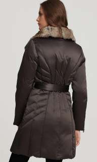 ANDREW MARC Ladies Quilted Down Coat Avalanche With Detachable Fur 