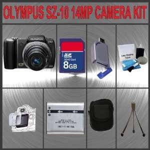  Olympus SZ 10 14 MP Digital Camera with Super Slim 28mm 