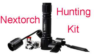   Hunting Kit Tactical Flashlight/Spare Bulb/Gun mount/Remote Control