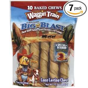 Waggin Train Big Blast Dog Treats, Chicken, 10 Count Package (Pack of 