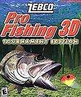 Zebco Pro Fishing 3D Tournament Edition PC CD fish lakes fishermen 