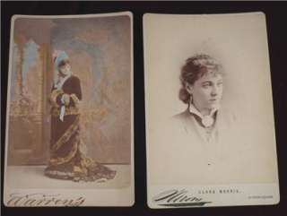   CABINET PHOTOS   CDV   VICTORIAN ACTRESSES LADIES  SARONY FALK MORA