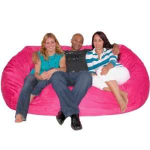  7 feet Xx large Hot Pink Cozy Sac Foof Bean Bag Chair Love 