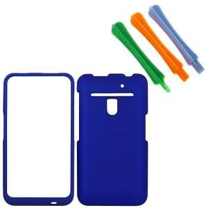 com GTMax Blue Rubberized Hard Cover Case + 3 Opening Pry Repair Tool 