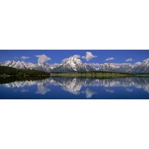Reflection of Mountain in Water, Mt. Moran, Grand Teton National Park 