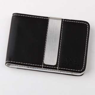 MW1004 black white Smart Money Clip 13 Credit Card Holder Wallet Gift 
