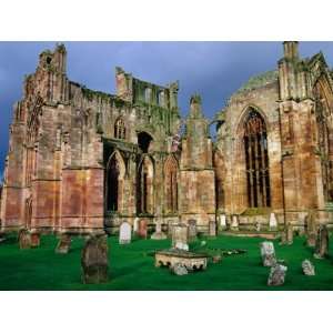 Melrose Abbey Was Founded in 1131 by David I & the Cistercian Monks 