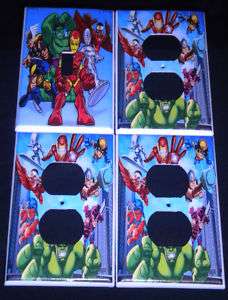 MARVEL SUPER HERO SQUAD LIGHT SWITCH & OUTLET COVERS  