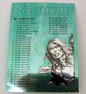 1993 Conan Comic Images Chromium Trading Cards Complete Set 90 MINT 