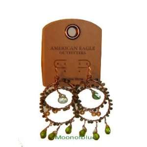  American Eagle Genuine Stone Earrings Arts, Crafts 