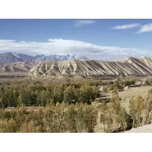 Bamiyan (Bamian) Valley and Koh I Baba (Kuh E Baba) Mountain Range 