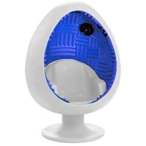  5.1 Sound Egg Chair   Off White/Blue Electronics