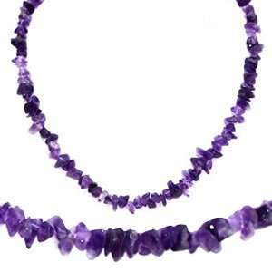 Amethyst Crystal Chips Necklace