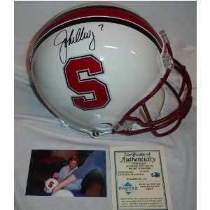  Autographed John Elway Helmet   Fs Proline Stanford 