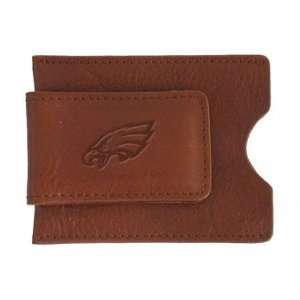    Philadelphia Eagles Tan Soft Leather Money Clip