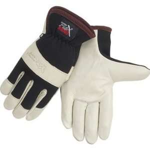   Standard Spandex and Grain Cowhide Driving Gloves  