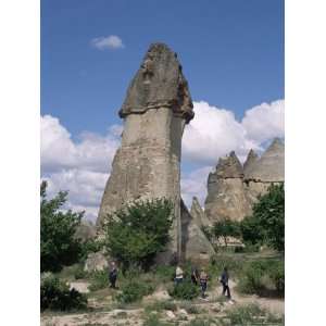 Erosion with Volcanic Tuff Pillars. Pasabagi, Near Goreme, Cappadocia 