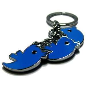   Tweet Mini Social Network Blue Bird Mascot Key Charm Toys & Games