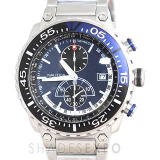 NEW Nautica Watches N15519G SILVER BLUE  