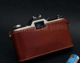   real leather bag case cover for canon AE 1 AE1 camera handmade article