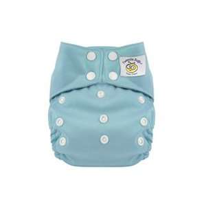 Tweedle Bugs One Size Pocket Cloth Diapers   Light Blue
