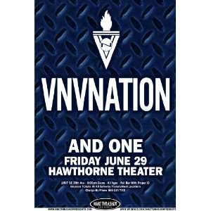  VNV Nation Poster Concert Flyer  BM