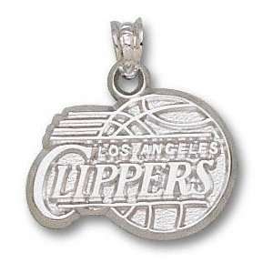   Solid Sterling Silver Basketball Logo 5/8 Pendant