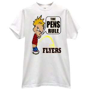  PENGUINS FAN PRIDE PEE ON FLYERS HOCKEY T SHIRT jersey (2x) Baby