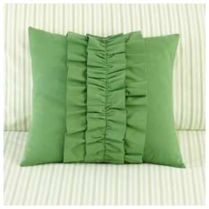    Kids Throw Pillows Kids Green Ruffle Throw Pillow