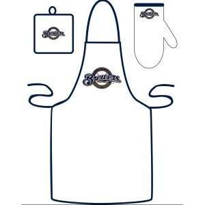  Milwaukee Brewers Grilling Apron Set