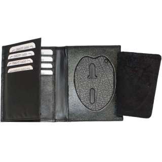   Leather Police ID Badge Holder Wallet #2516TA 803698927433  