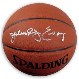  Julius Erving Autographed Basketball