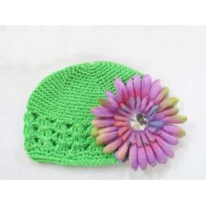  PepperLonely 3 in 1 Lime Green Adorable Infant Beanie Kufi 