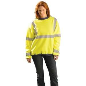 Safety Sweat Shirt Hi Viz Long Sleeve Orange Soft Wicking (ANSI Class 