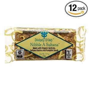 Divinely Dlish Bar Nibble A Sultana, 1.9 Ounce Units (Pack of 12 