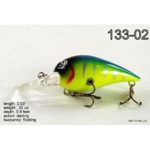   Shallow Diving Chartreuse Fat Crankbait Fishing Lure for Bass & Trout