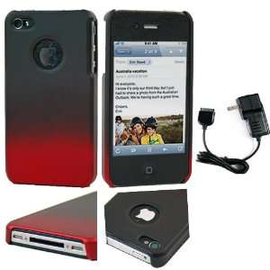   iPhone 4 + Black Wall Charger for iPhone Cell Phones & Accessories