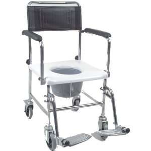  Portable Wheeled Drop Arm Commode