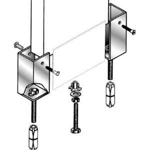  Pilaster Post Anchoring Device Pak