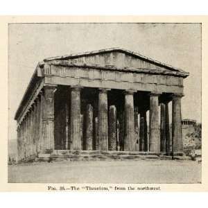  1920 Print Ancient Greece Theseium Architecture Greek 